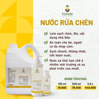 NƯỚC RỬA CHÉN FUWA3E 500ML