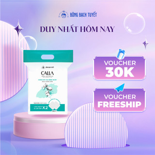 Bông tẩy trang làm sạch da Bông Bạch Tuyết Calla Sạch Sâu 500Gr 