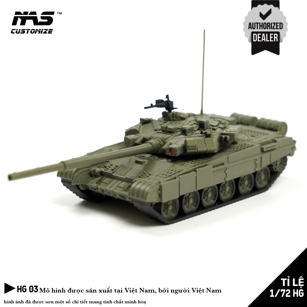 [NAS] Mô hình xe tăng HG Nga T-90A tỉ lệ 1:72. mô hình lắp ráp xe tăng Nga T-90A  tỉ lệ 1:72 HG