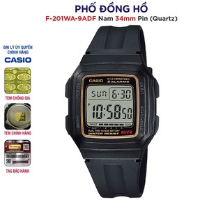  Đồng hồ nam dây nhựa huyền thoại Casio chính hãng Anh Khuê F-201WA-9ADF 