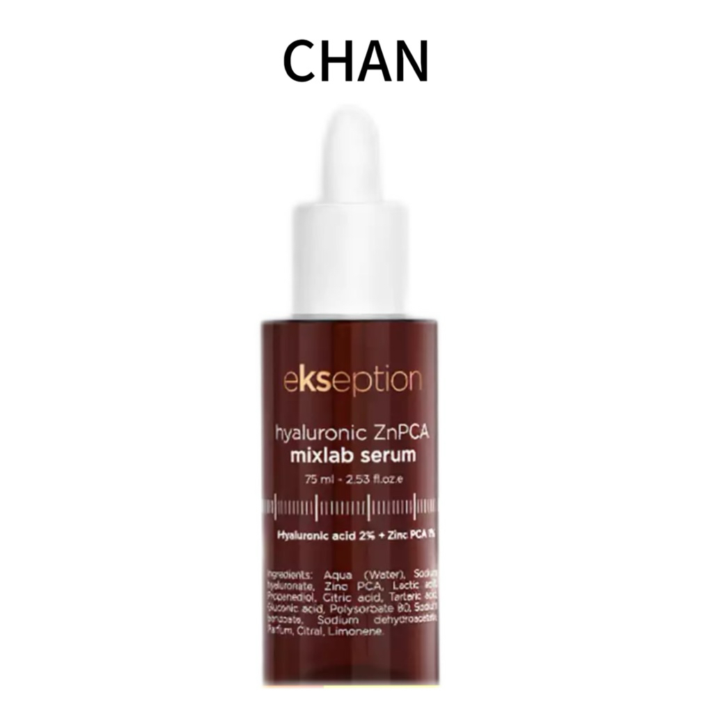 Serum kẽm Ekseption Hyaluronic ZnPCA giảm mụn, kiềm dầu 75ml