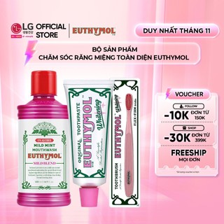 [LG Daily Beauty Official] Bộ sản phẩm chăm sóc răng miệng Euthymol Whitening