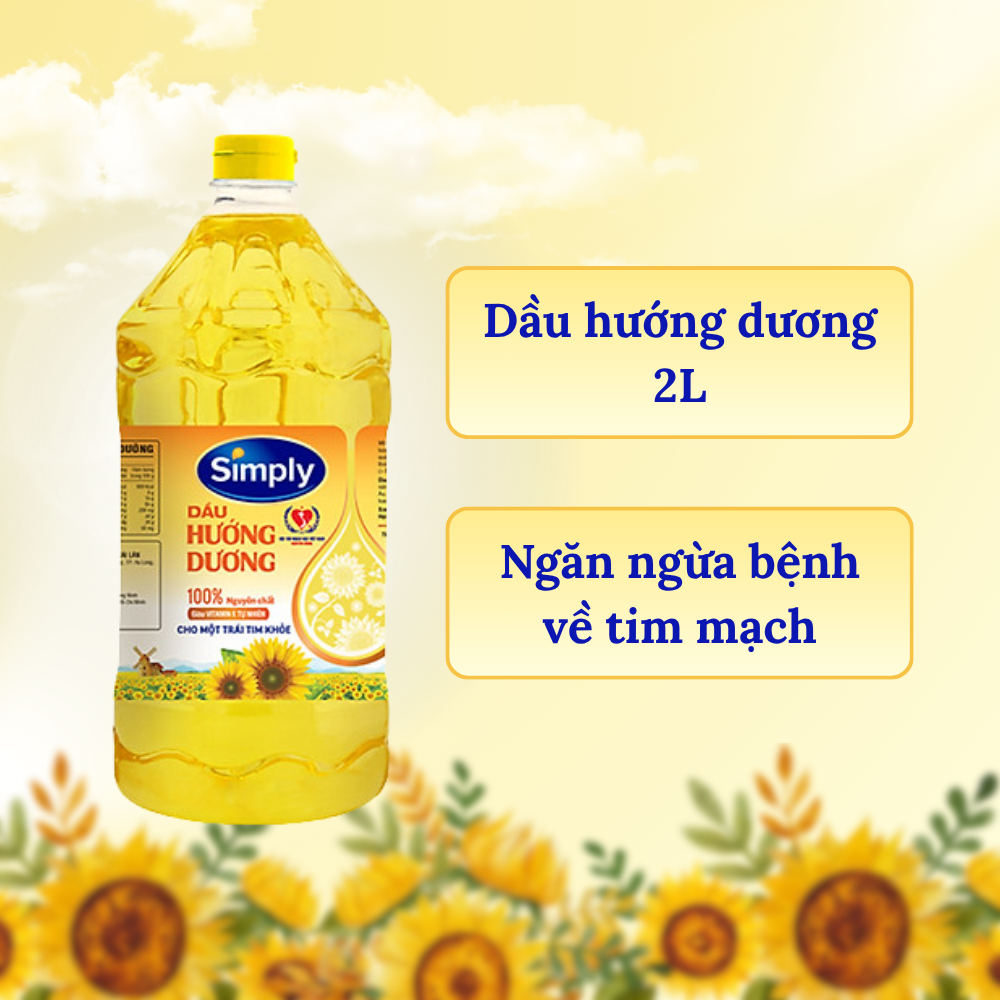 Dầu hướng dương Simply (2L)