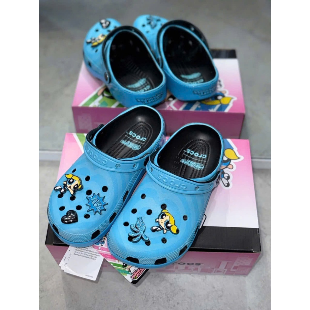 Dép nam nữ Crocs x the powerpuff girls cực chất mang tiện lợi dễ thương