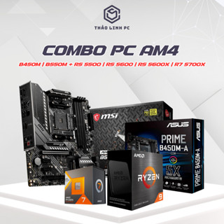  Bộ máy tính combo AM4  B450M | B550M + R5 5500 | R5 5600| R5 5600X| R7 5700X  - Giá mua lẻ cực rẻ 