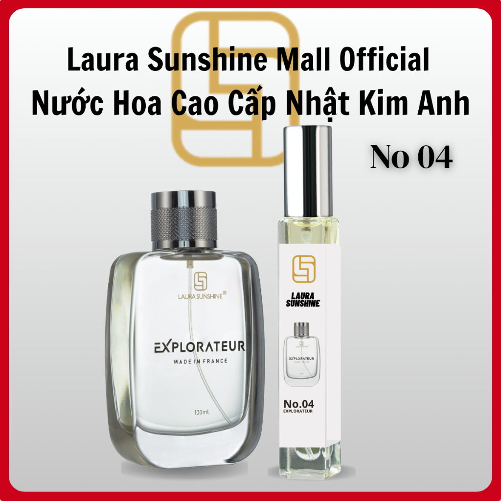 [No4] Nước Hoa Nhật Kim Anh | Nước Hoa Laura Paris Chai 10ml
