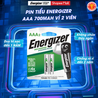  Pin sạc Energizer  Powerplus AAA 700mAh NH12 RP2 - vỉ 2 viên  - Hàng chính hãng 