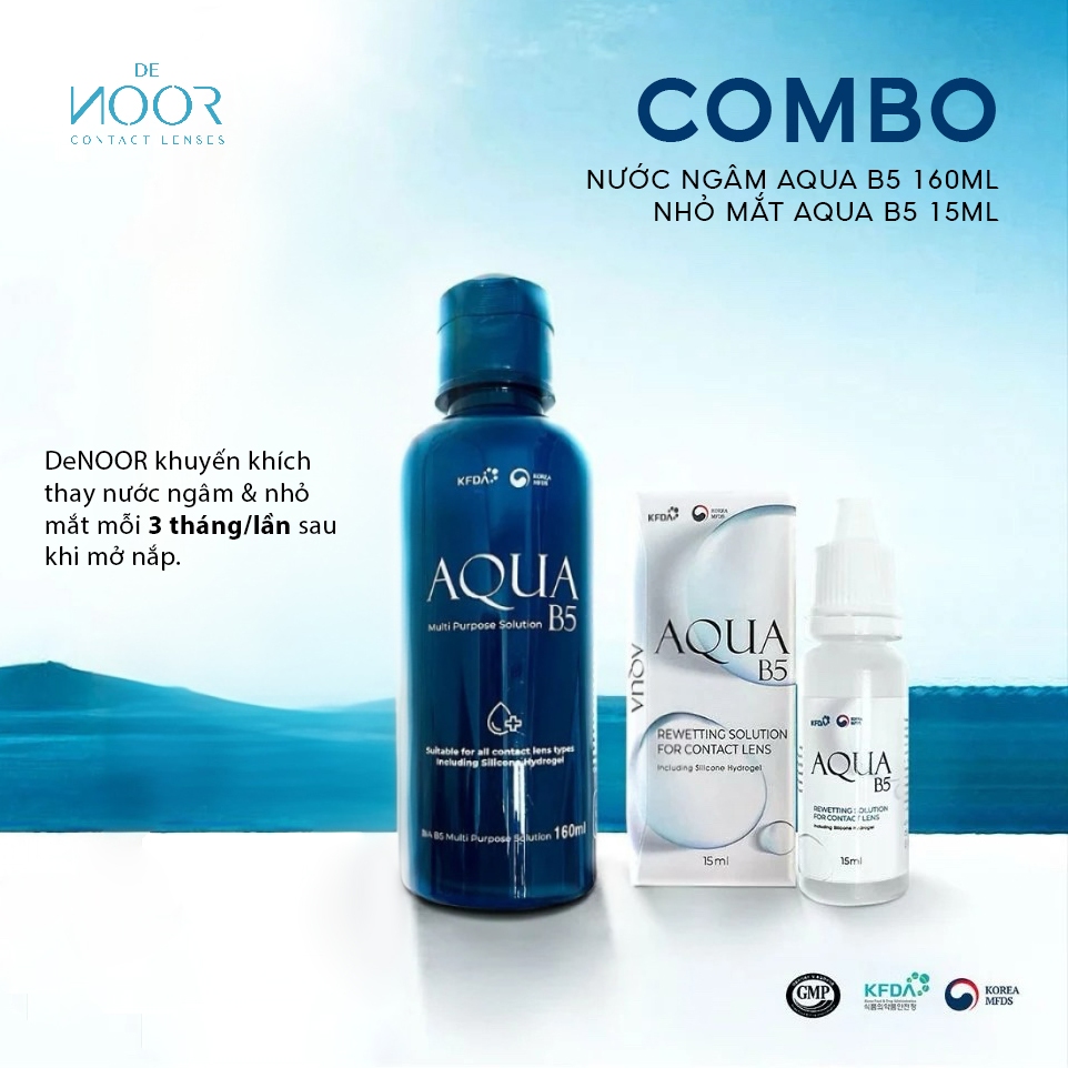 [Chính Hãng] COMBO Nước Ngâm Lens & Nhỏ Mắt Lens Aqua B5, Dream Eye, Fresh Eye, Eye Plus Multi, Ange