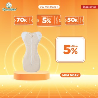(MamanBébé chínhhãng)Nhộng chũn sơ sinh LaPomme đô thị vui nhộn-Sợi Jacquard Cotton thoáng khí an toàn–Bé trai/gái-S/M/L