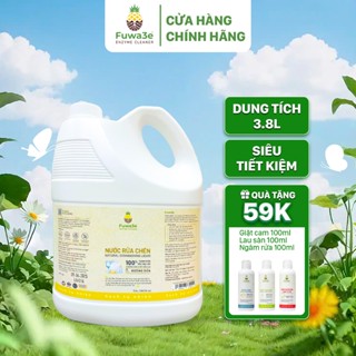  Nước Rửa Chén Bát Fuwa3e Enzyme Sinh Học 3.8L An Toàn Cho Bé Bảo Vệ Da Tay 