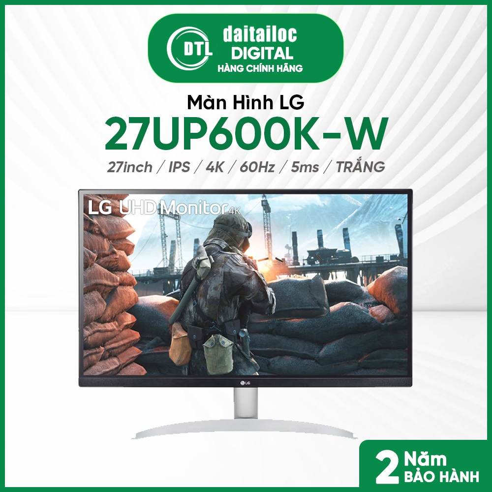 Màn Hình LG 27UP600K-W 27inch IPS 4K 60Hz 5ms TRẮNG I Chính hãng I Bảo hành 24 tháng