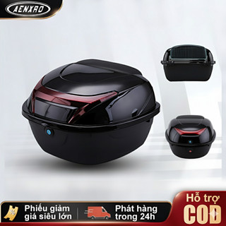 Thùng xe máy 36L chống nước, chống trộm có dải phản quang - Chống sốc, chống va đập - Phù hợp hầu hết dòng xe