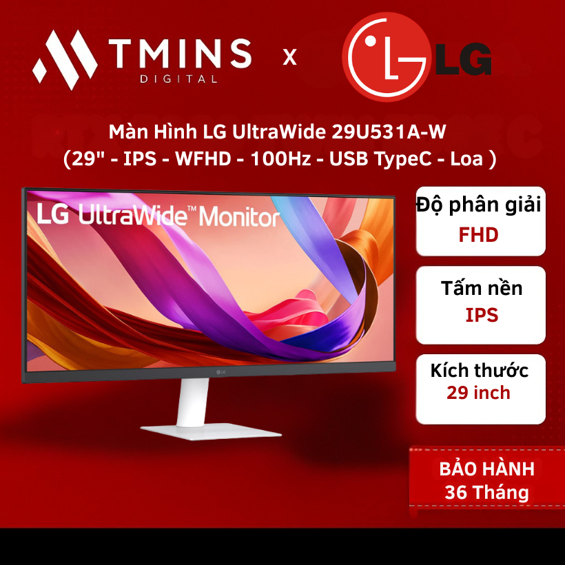 Màn Hình LG UltraWide 29U531A-W (29" - IPS - WFHD - 100Hz - USB TypeC - Loa )