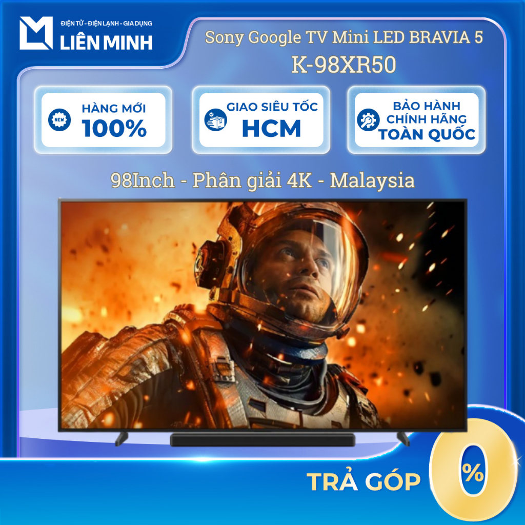 Sony Google TV Mini LED BRAVIA 5 K-98XR50 [SHIP 0Đ HCM]
