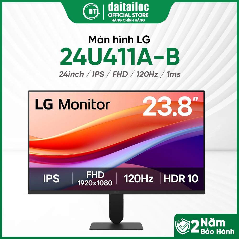 Màn hình LG 24U411A-B 24inch IPS FHD 120HZ 1ms I Chính hãng I Bảo hành 24 tháng