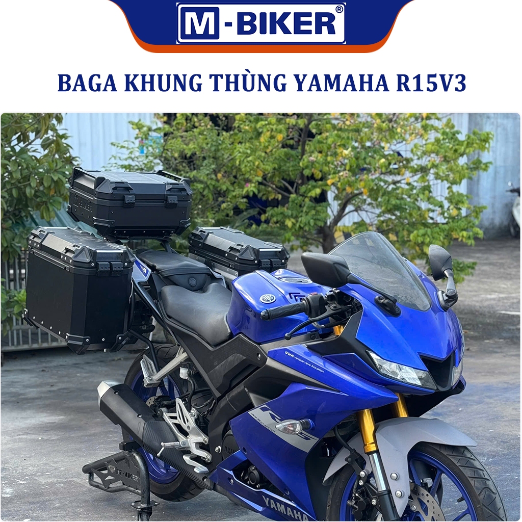 M-Biker | Baga khung thùng R15 V3 Baga sau touring cao cấp dành cho Yamaha R15 V3