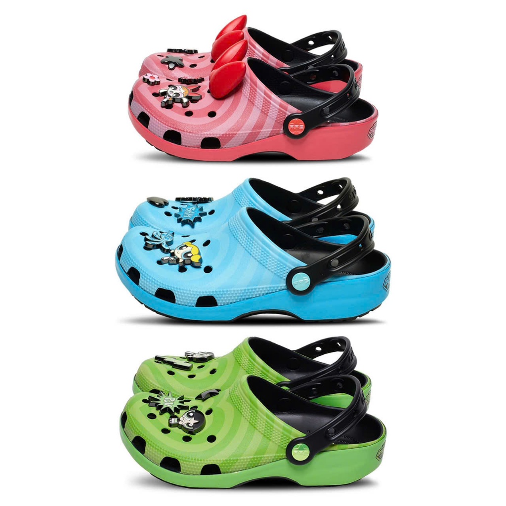 Dép nam nữ Crocs x the powerpuff girls cực chất mang tiện lợi dễ thương