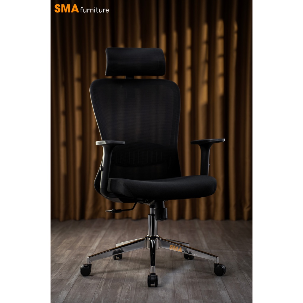 Ghế công thái học SMA Furniture SMA SIMPLE, tựa lưng 2D, ngả ghế 120 độ, bảo hành 3 năm | BigBuy360 - bigbuy360.vn