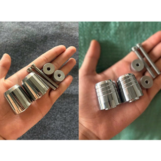 Gù Inox 304 Nguyên Khối - Gù Tạ Chống Rung Xe Máy - Đầy Đủ Phụ Kiện