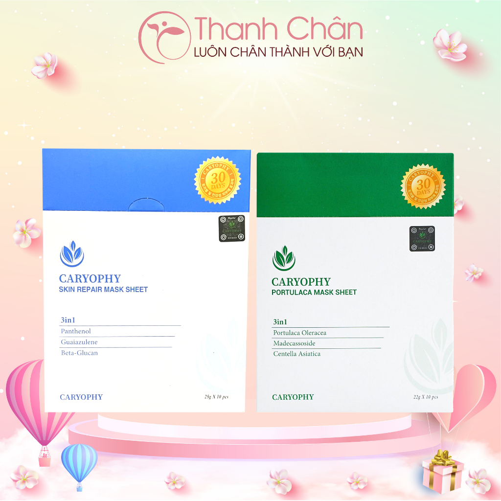 (HỘP 10 MIẾNG) Mặt Nạ Caryophy Mask Sheet