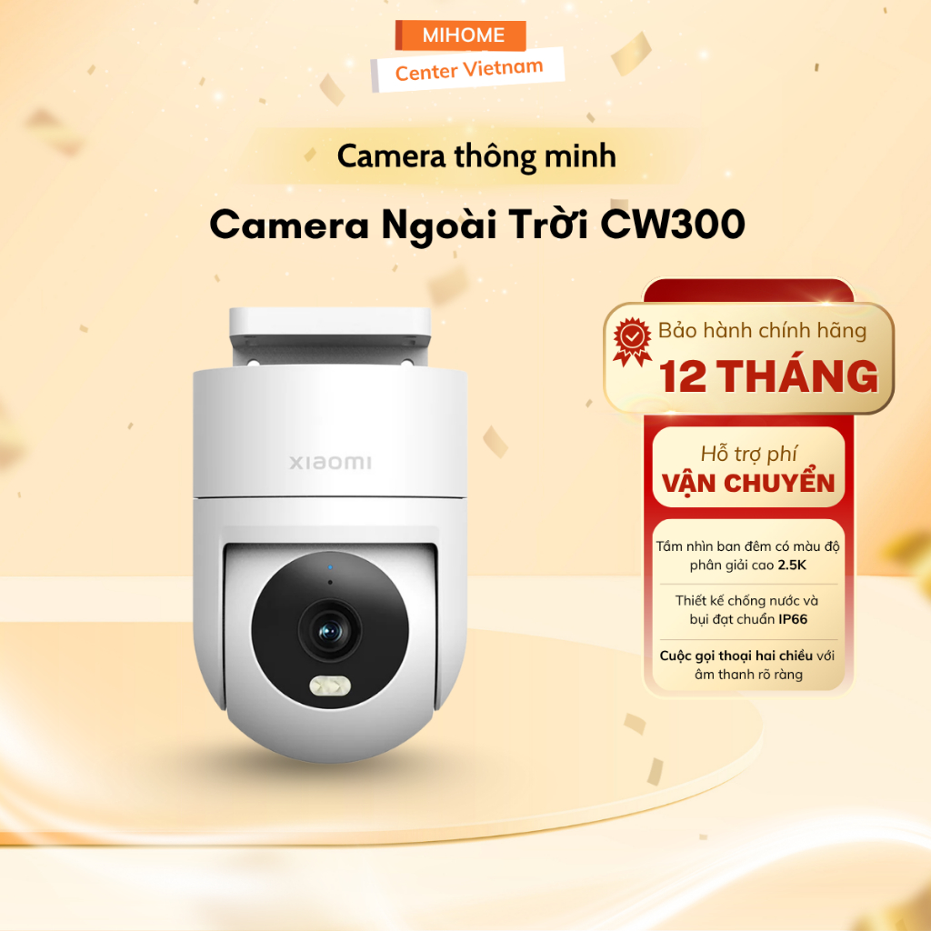 Camera Ngoài Trời Xiaomi CW300 - Độ Phân Giải 2.5K - Theo Dõi Chuyển Động - Bảo Hành 12 Tháng Chính 