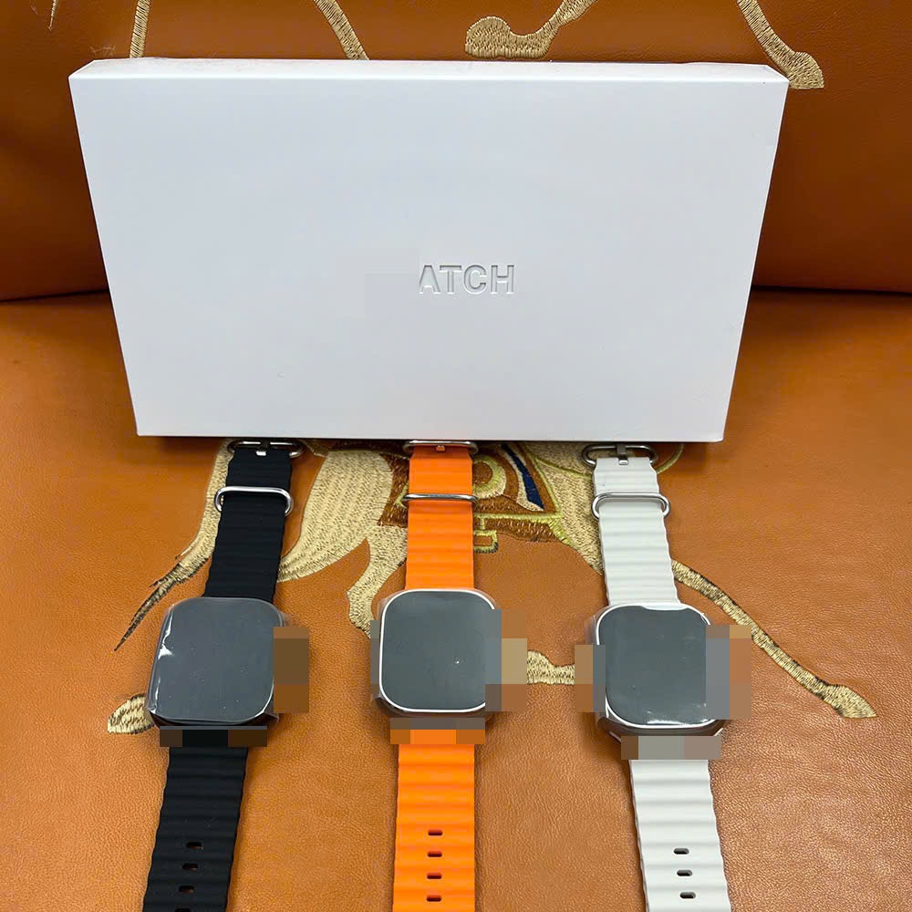 Đồng hồ Smart Watch Ultra thế hệ 2 [Logo quả táo] - Viền titan - Màn hình siêu mượt 120hz - fullbox 