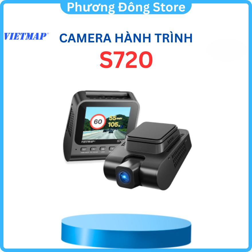 Camera hành trình Cảnh báo giao thông Vietmap S720 ghi hình với độ phân giải 4K siêu nét