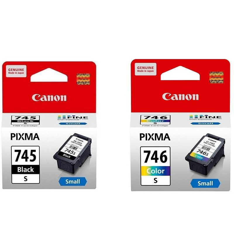 Bộ mực máy in Canon TS207/ iP2870/ iP2872/ MG2570/ TR4570S mã PG-745S,CL-746S- Có cả mực đổ lại