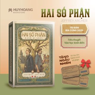  Sách Hai Số Phận - Kane & Abel tái bản 2025 tặng kèm Travel Tiket Tiểu thuyết kinh điển 