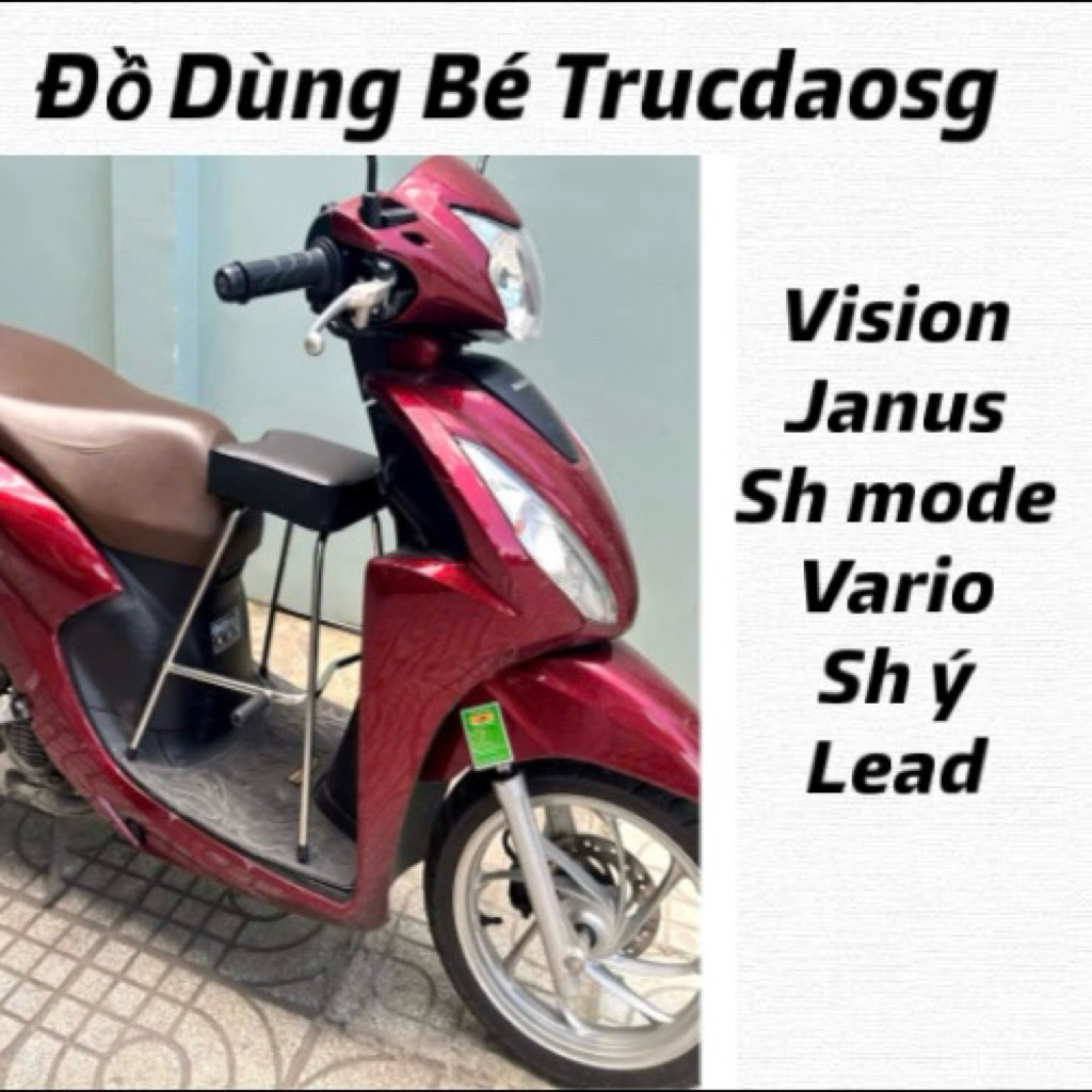 Ghế Đi Xe Máy Cho Bé Dùng Cho Các Dòng Xe Tay Ga Có Gác Chân (Ghế Đôn)