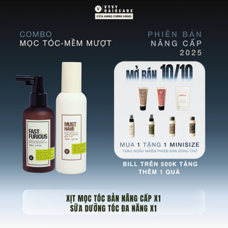  Combo xịt mọc tóc + sữa dưỡng tóc tiện lợi vyvy haircare V 300ml 