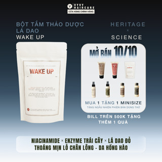  Bột lá dao tắm và đắp mặt nạ thiên nhiên Wake Up sạch mềm sáng khỏe da vyvyhaircare V 150g  450g 
