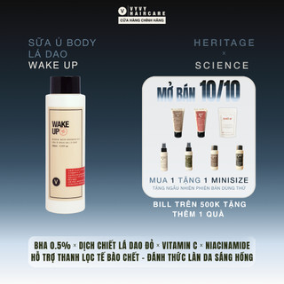  Sửa ủ body Wake up vyvyhaircare V tẩy da chết làm sáng mịn da V 230ml   500ml 