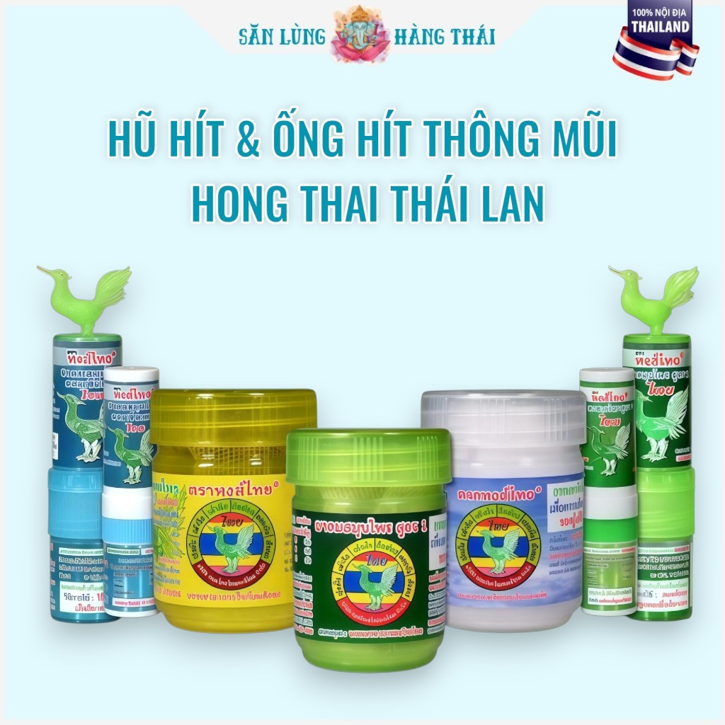 Hũ Hít Thảo mộc Thông Mũi Hongthai Hong Thai Thái Lan