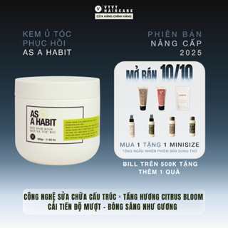  Kem ủ tóc tráng gương phục hồi hư tổn từ lõi với Peptide và 11 Axit Amin As A Habit VyvyHaircare V 350g 