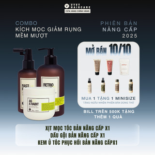  Bộ sản phẩm dầu gội thảo dược+ xịt bưởi kích mọc+ kem ủ tóc tráng gương combo 5 vyvyhaircare V 850ml 