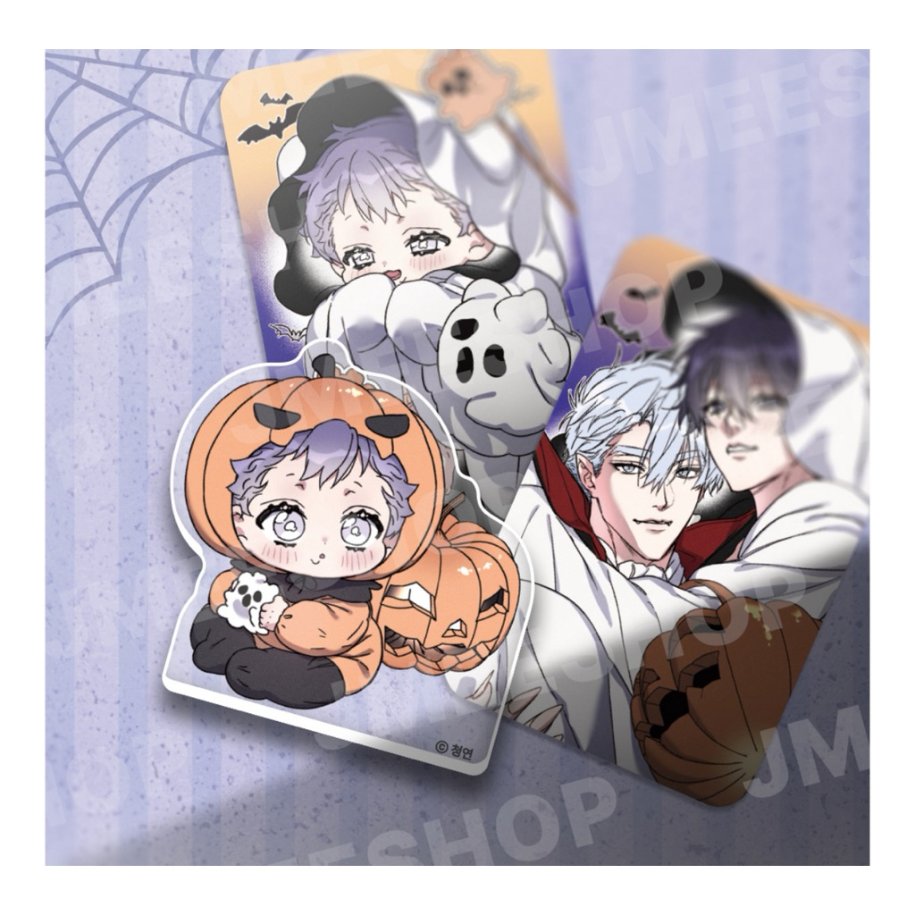 [OD] Block + 2 Card Manhwa Bl ver Halloween Cơn sóng dõi theo em, 1995, Gale official