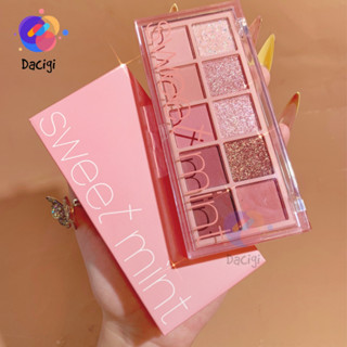  Phấn Mắt Nhũ Lì 10 Ô Sweet Mint – 5 Tone Màu Hot Trend Mịn Mượt Lên Màu Chuẩn Nhũ Cực Xinh 