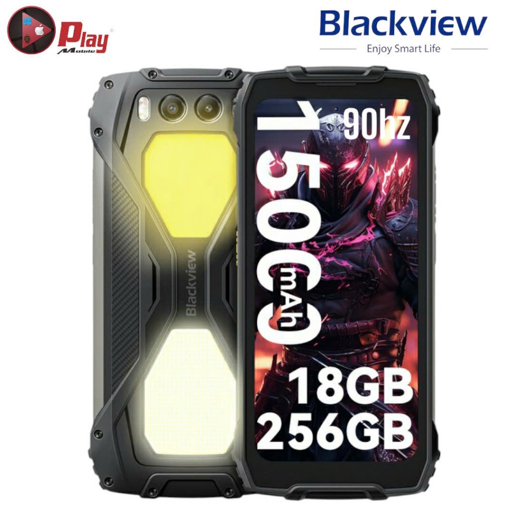 Điện Thoại Blackview BV7300 256GB, 2 Sim, Pin Khủng 15.000mAh , Đèn Pin Siêu Sáng - Siêu Bền Bỉ