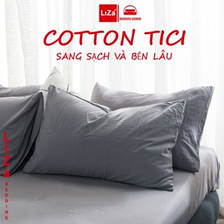  Áo Gối Nằm Cotton Tici Vỏ Gối Đủ Size 35x50   45x65   50x70 Mềm Mịn Không Xù  1 chiếc  