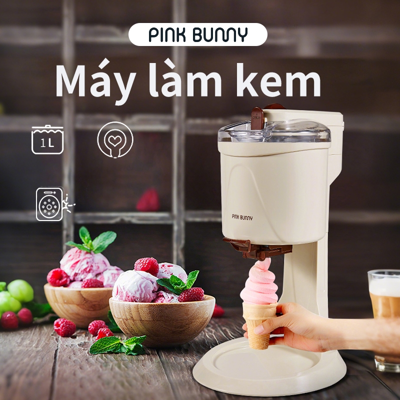 Máy làm kem Máy làm kem cuộn hình nón máy làm kem aiskrim mini Hoàn toàn tự động cho gia đình Máy làm bánh tráng miệng