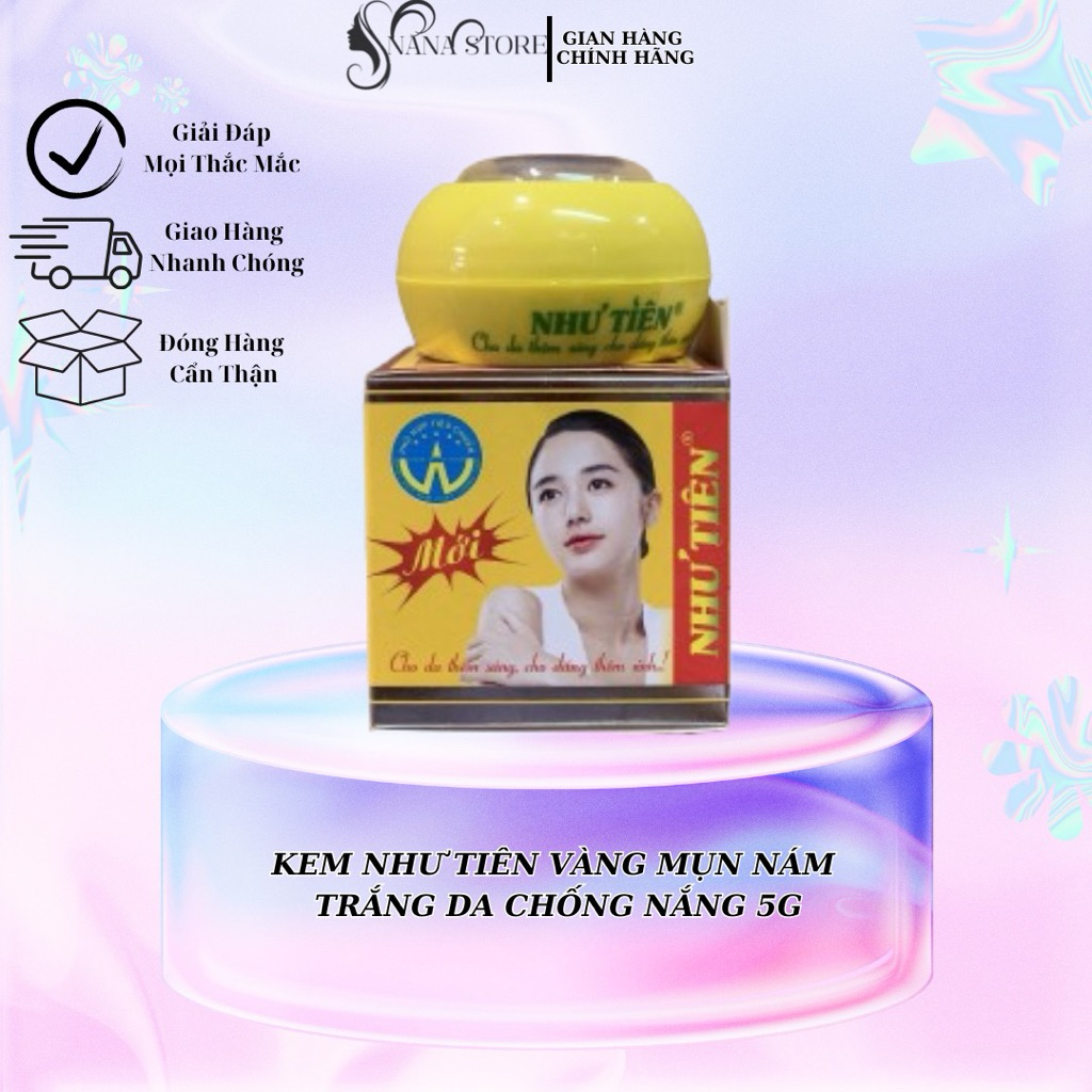 Kem Như Tiên Vàng Mụn Nám Trắng Da Chống Nắng 5G