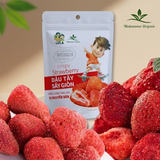  Dâu tây sấy giòn LULA 60gam gói sấy lạnh thăng hoa không đường thơm ngon bổ dưỡng ăn ngon 