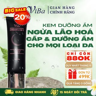  Kem ẩm kép Viba kem dưỡng ẩm cấp ẩm tầng sâu cải thiện các dấu hiệu lão hóa giúp da ẩm mượt rạng rỡ 