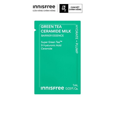 (Quà tặng không bán) Toner dạng sữa cấp ẩm, phục hồi INNISFREE Green Tea Ceramide Milk 1ml