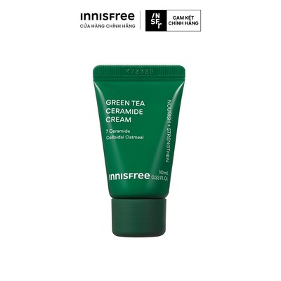 (Quà tặng không bán) Kem dưỡng ẩm phục hồi Green Tea Ceramide Cream 10ml