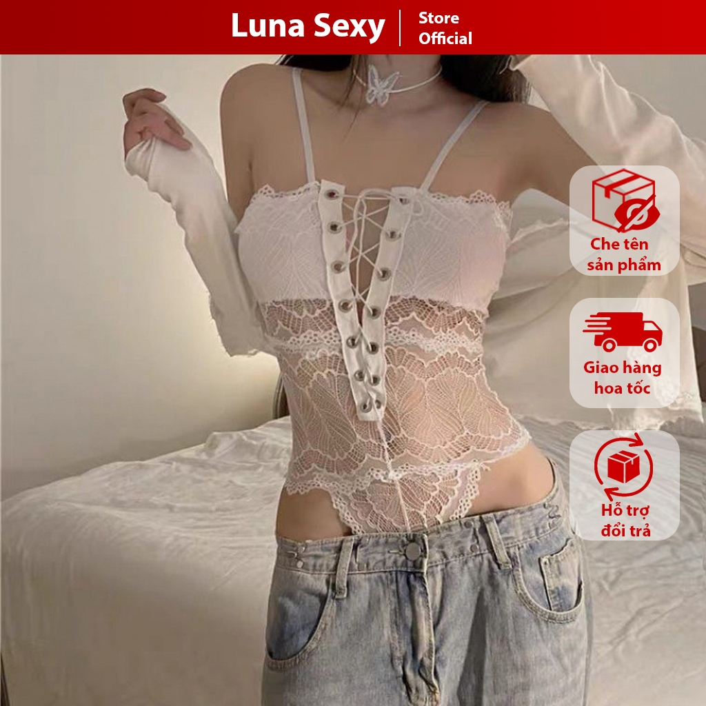 Bodysuit ren nữ liền thân gợi cảm quyến rũ, đồ ngủ liền thân ôm body sexy cuốn hút JS12