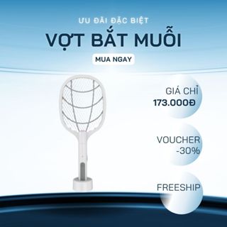 Vợt Muỗi Kiêm Đèn Bắt Muỗi 2 In 1 Đa Năng, Đèn Bắt Muỗi Tự Động Có Cổng Sạc USB Và Đế Tiện Dụng