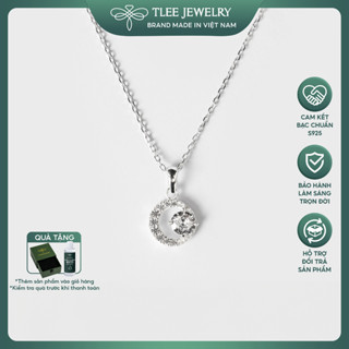  Dây chuyền bạc nữ TLEE mặt trăng đính đá cao cấp TLEE JEWELRY D0128  LIVE  