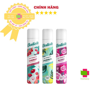  Dầu gội đầu khô Batiste Dry Shampoo Anh  200ml  giúp tóc sạch bồng bềnh cho người từ 18 tuổi trở lên 